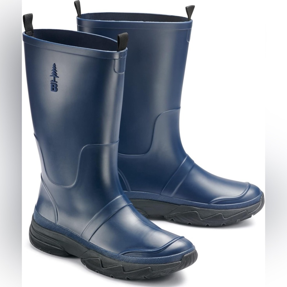 BASS OUTDOOR Men's Field Rainboot Ankle Boot Size: 11 Dress Blues New